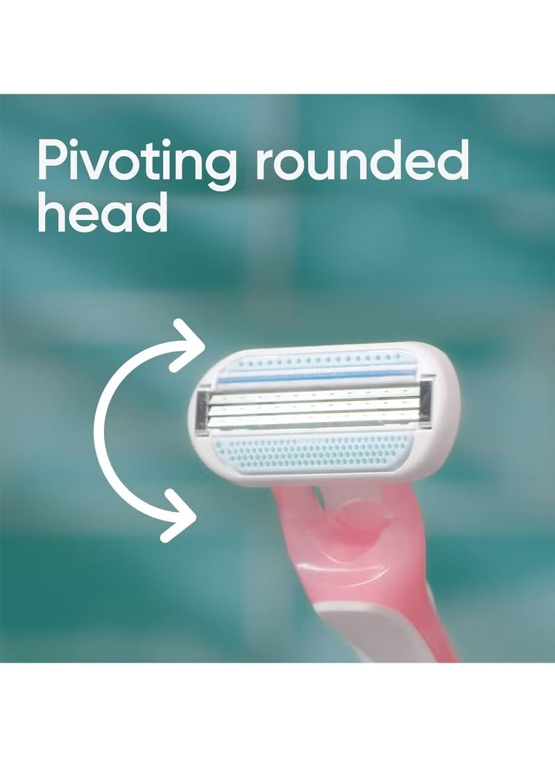 Gillette Venus Sensitive Disposable Razors for Women - 3 Pieces - Smooth & Irritation Free (Packaging May Vary) - Image 4